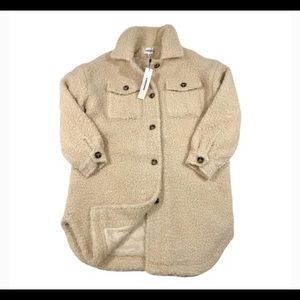 Vigoss Long Sherpa Jacket Oatmeal